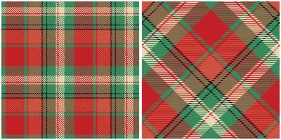 clássico escocês tartan Projeto. escocês tartan desatado padronizar. tradicional escocês tecido tecido. lenhador camisa flanela têxtil. padronizar telha amostra incluído. vetor