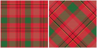 tartan xadrez desatado padronizar. tabuleiro de damas padronizar. tradicional escocês tecido tecido. lenhador camisa flanela têxtil. padronizar telha amostra incluído. vetor