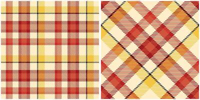 tartan xadrez desatado padronizar. tecido de algodão padrões. tradicional escocês tecido tecido. lenhador camisa flanela têxtil. padronizar telha amostra incluído. vetor