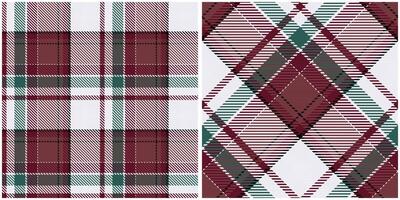 tartan xadrez padronizar desatado. tabuleiro de damas padronizar. tradicional escocês tecido tecido. lenhador camisa flanela têxtil. padronizar telha amostra incluído. vetor