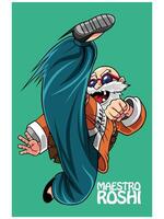 esfera do dragão maestro Roshi 1 vetor