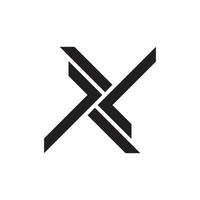 vetor de logotipo geométrico simples letra xl