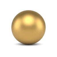 luxo realista dourado esfera caro bola decorativo Projeto 3d modelo ilustração vetor