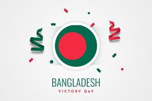design de modelo de celebração do dia da vitória de bangladesh vetor