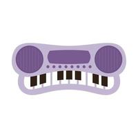 ícone isolado de brinquedo de piano fofo