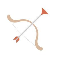 ícone isolado de brinquedo de bebê com arco e flecha vetor