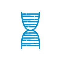 desenho de vetor de ícone de DNA médico isolado