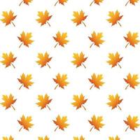 folhagem de folhas de outono padrão sazonal vetor