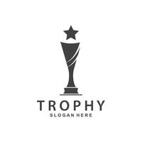 troféu logotipo Projeto troféu logotipo para torneio vencedores e campeonato prêmios vetor
