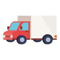 desenho de vetor de caminhão de entrega isolado