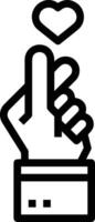 mão ícone símbolo imagem ilustração vetor
