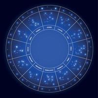 conjunto de símbolo do signo do Zodíaco. ilustração vetorial. vetor