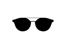 Sol olho óculos silhueta, frente visualizar, plano estilo, pode usar para pictograma, logotipo grama, aplicativos, arte ilustração, modelo para avatar perfil imagem, local na rede Internet, ou gráfico Projeto elemento vetor