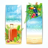 Conjunto de Banners de Viagem vetor