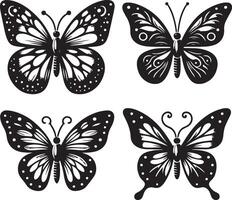 conjunto do borboleta ilustração vetor