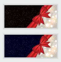 banner de site de flocos de neve de natal e vetor de fundo de cartão i