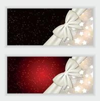 banner de site de flocos de neve de natal e vetor de fundo de cartão i