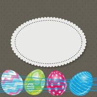 ilustração em vetor fundo lindo ovo de páscoa
