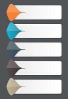 Elementos de design de infográfico para ilustração vetorial de negócios vetor