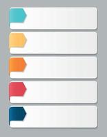 Elementos de design de infográfico para ilustração vetorial de negócios vetor