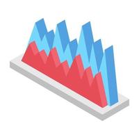 conceitos de gráfico de área vetor