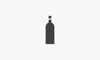 ilustração em vetor plana garrafa de vinho ícone design. isolado no fundo branco.