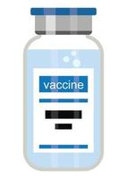 vacina para o coronavírus. vacinação contra o vírus covid-19 com frasco de vacinação vetor