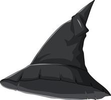 desenho de chapéu de bruxa em fundo branco vetor