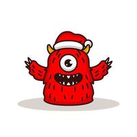 monstro fofo natal vetor