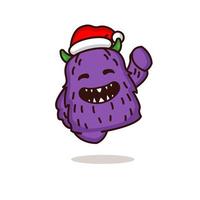 monstro fofo natal vetor