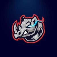 logotipo do rhinos esport vetor