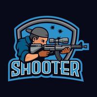 logotipo do shooter esport vetor