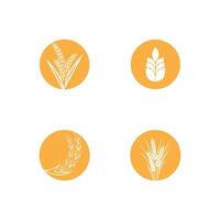agricultura trigo logotipo modelo e símbolo vetor