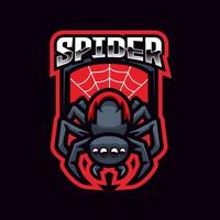 logotipo spider esport vetor