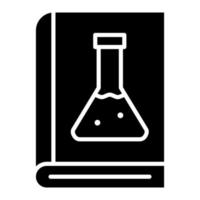 ícone de glifo de química vetor