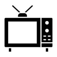 ícone de glifo de tv vetor