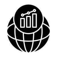 ícone de símbolo do mercado de ações vetor
