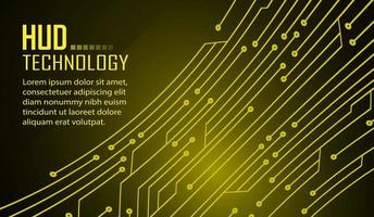 fundo de conceito de tecnologia futura de circuito cibernético vetor