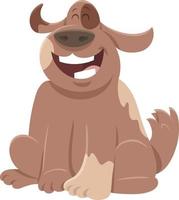 Happy Spotted Dog Cartoon Character vetor