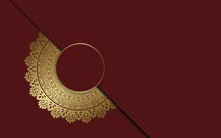 Fundo de mandala ornamental de luxo com padrão oriental islâmico árabe
