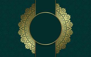 Fundo de mandala ornamental de luxo com padrão oriental islâmico árabe