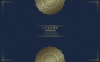 fundo de mandala de luxo com padrão árabe dourado estilo oriental islâmico. mandala decorativa do estilo ramadan. mandala para impressão, cartaz, capa, folheto, panfleto, banner vetor