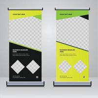 agência de negócios roll up banner design template vetor