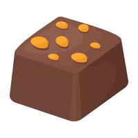 conceitos de barra de chocolate vetor