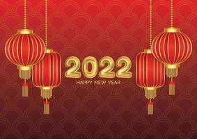 vetor de arte feliz ano novo chinês