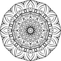 mandala preta para design vetor