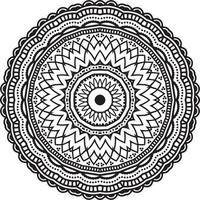 mandala preta para design vetor