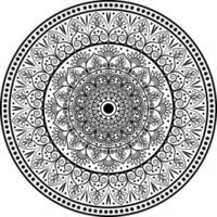 mandala preta para qualquer design vetor