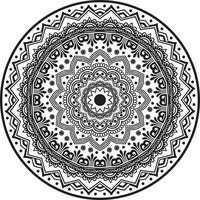 mandala preta para design vetor