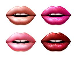 Conjunto de amostras Lipstic vetor